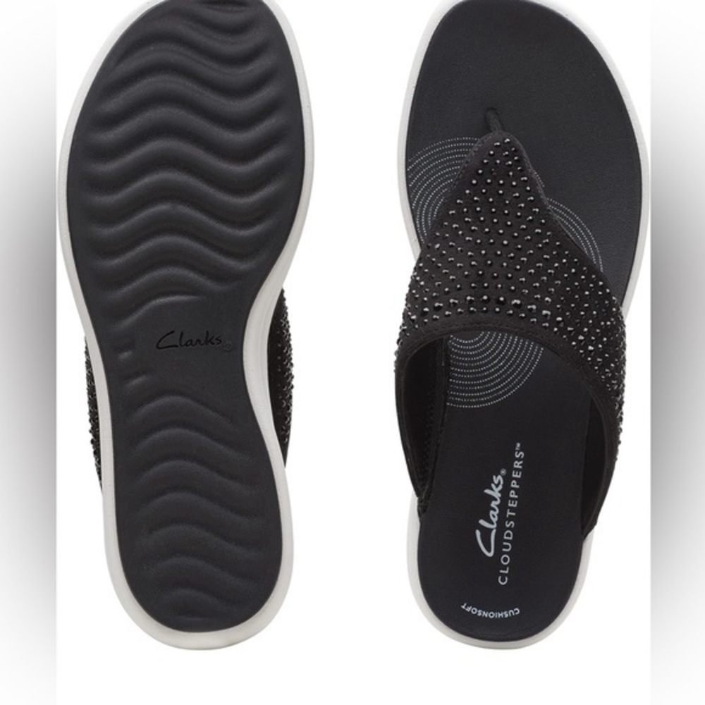 Clarks Women's Drift Jaunt Wedge Sandal cloudsteppers cushion soft women’s‎ 11